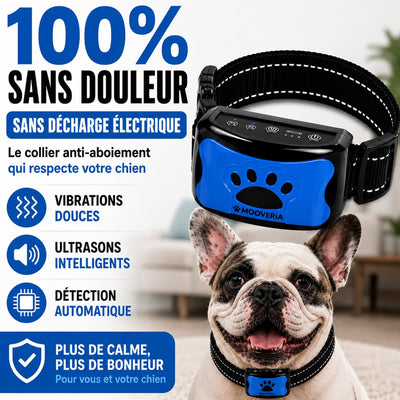 Collier anti-aboiement sans décharge pour chien