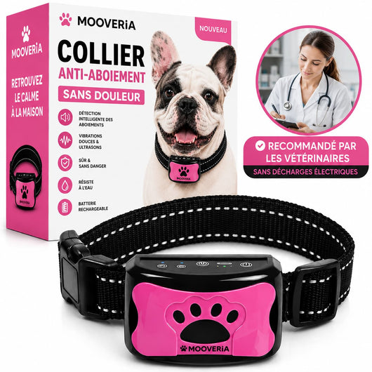 Collier anti-aboiement sans décharge pour chien